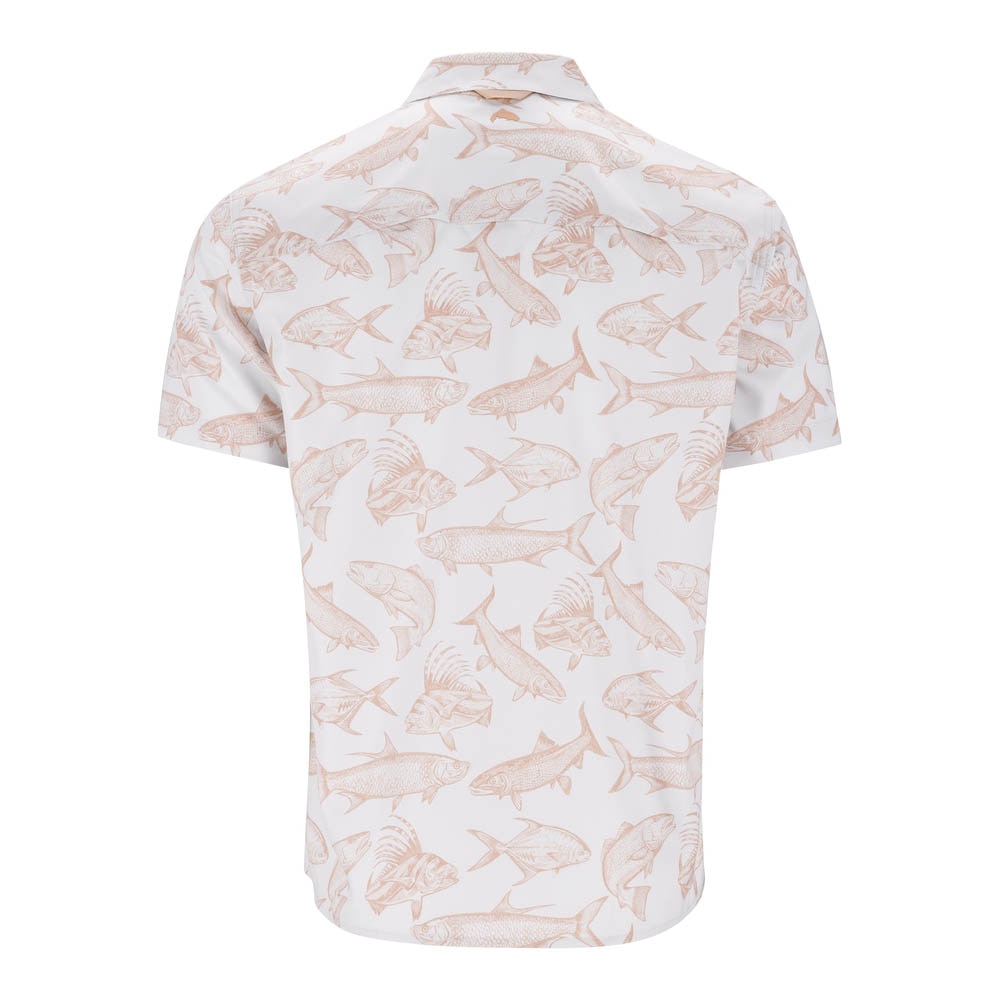 Simms Challenger Short Sleeve Shirt Men's in Saltwater Cloud